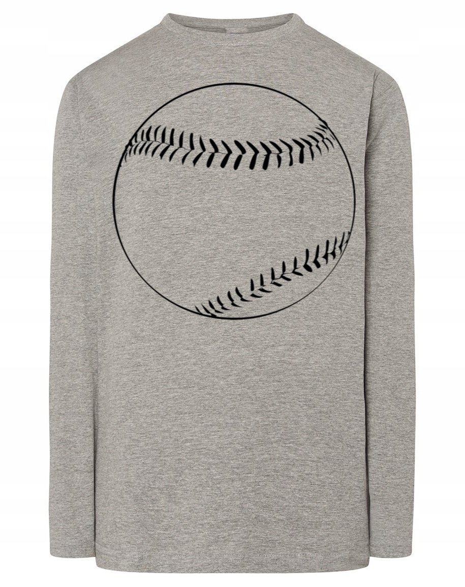 Longsleeve męski nadruk PIŁKA BASEBALL r.3XL