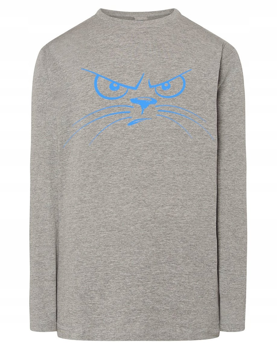 Longsleeve męski nadruk Kreskówkowy KOT r.M
