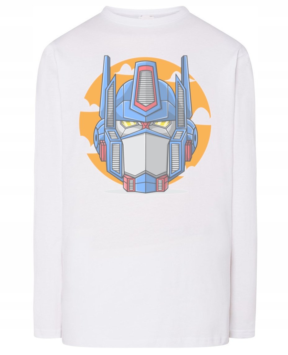 Longsleeve męski fajny nadruk ROBOT r.XXL