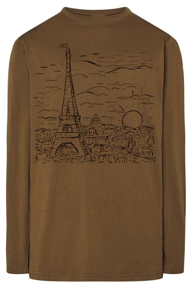 Longsleeve męski nadruk WIEŻA EIFFLA r.3XL