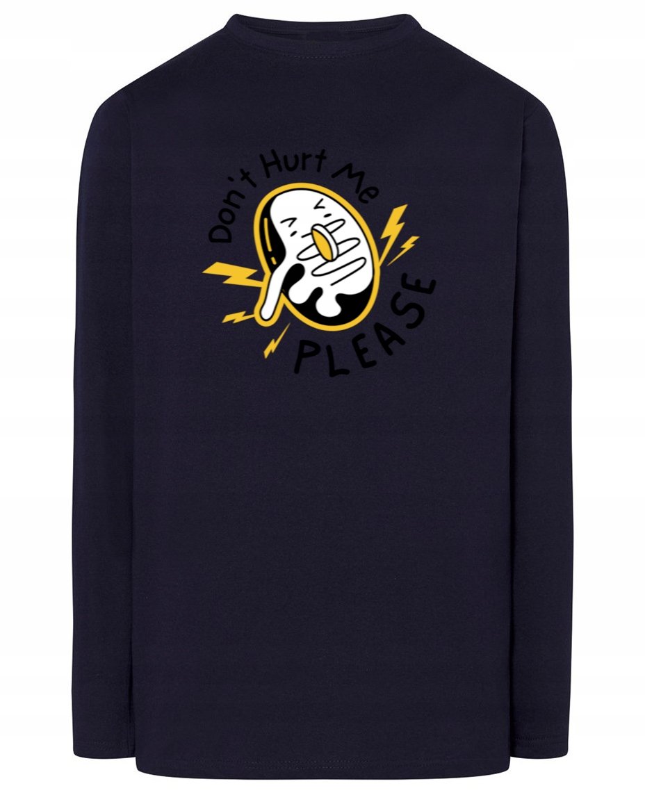 Longsleeve zabawny nadruk PĄCZEK DONUT r.S