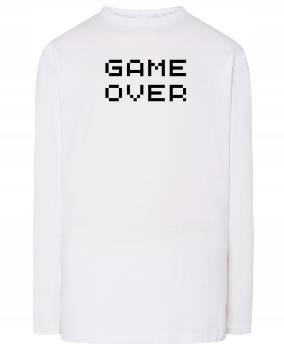 Longsleeve męski nadruk GAME OVER r.L