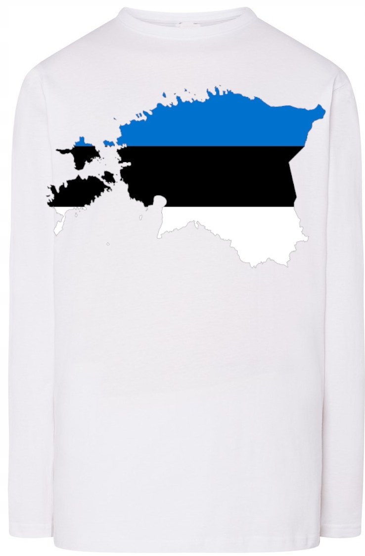 Estonia Męska Modna Bluza Longsleeve Nadruk R.4XL