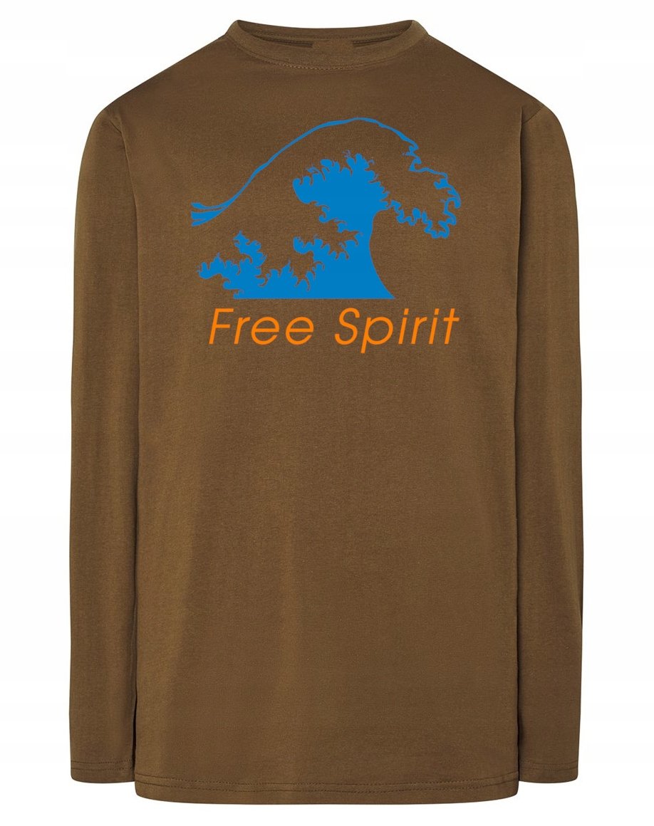 Longsleeve męski nadruk FALA Free Spirit r.XXL
