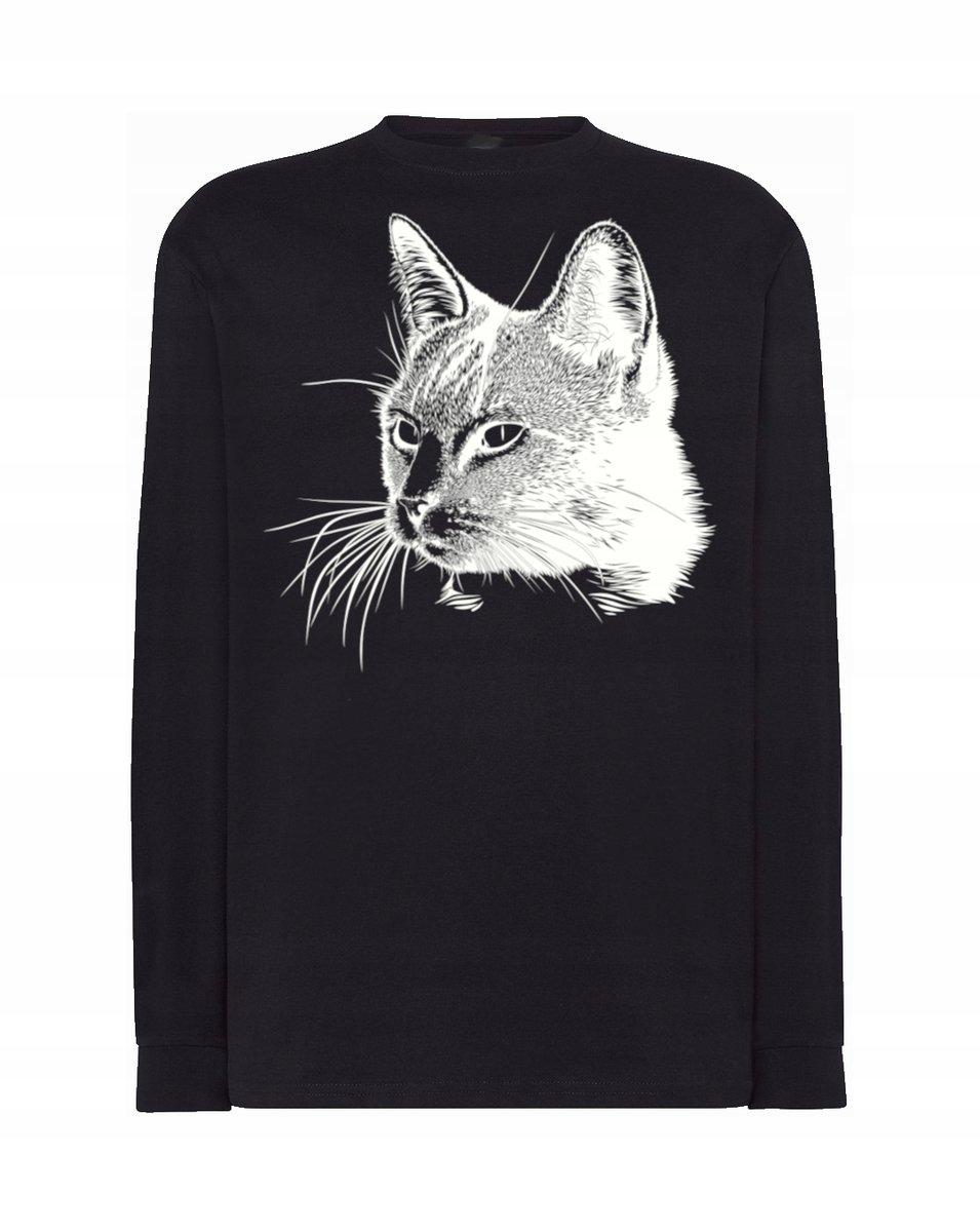 Longsleeve męski nadruk KOT KOTEK r.4XL