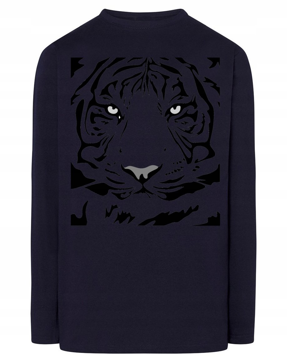 Longsleeve męski fajny nadruk TYGRYS r.XL