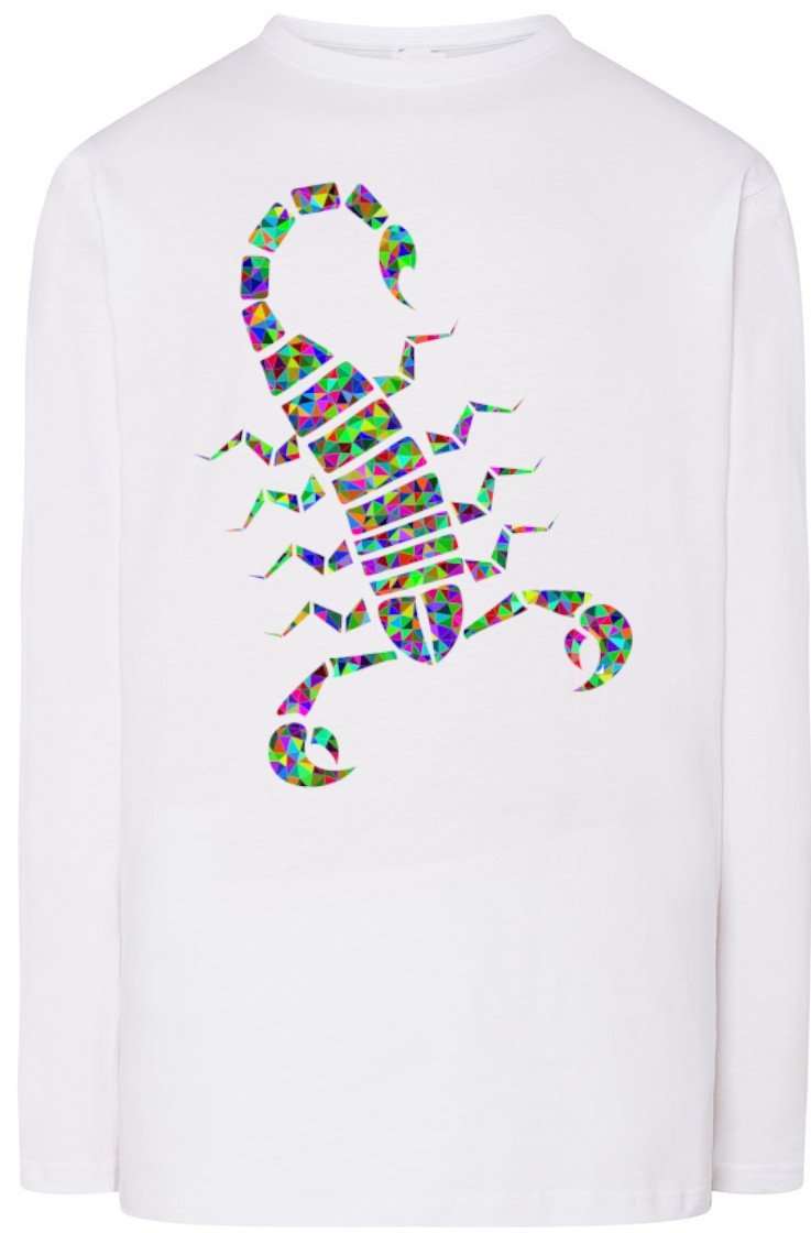 Longsleeve męski nadruk Skropion Modny Rozm.3XL