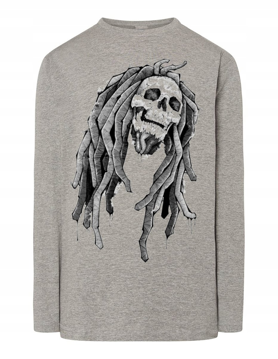 Longsleeve męski nadruk czaszka MARLEY r.S