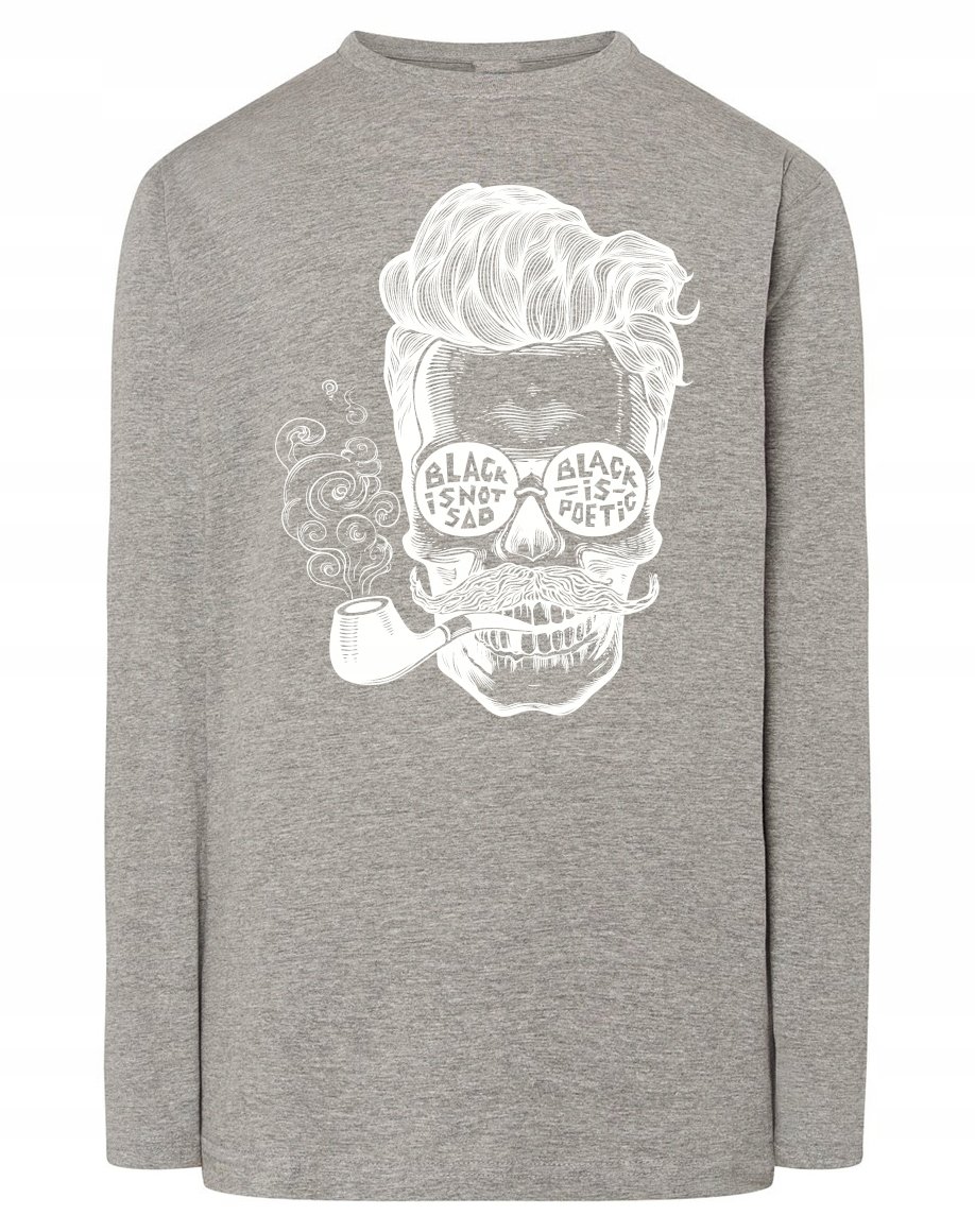 Longsleeve męski nadruk Czaszka r.XL