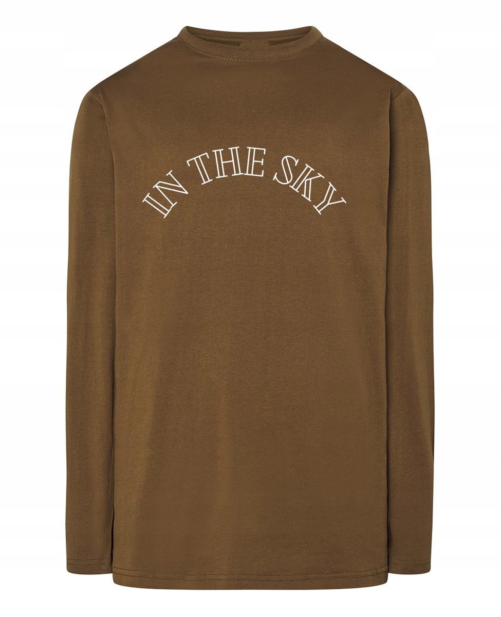 Longsleeve męski nadruk napis In the SKY w Niebie r.XS