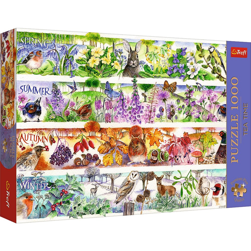 Puzzle, Trefl Premium Plus, Tea Time: Cztery pory roku, 1000 el.
