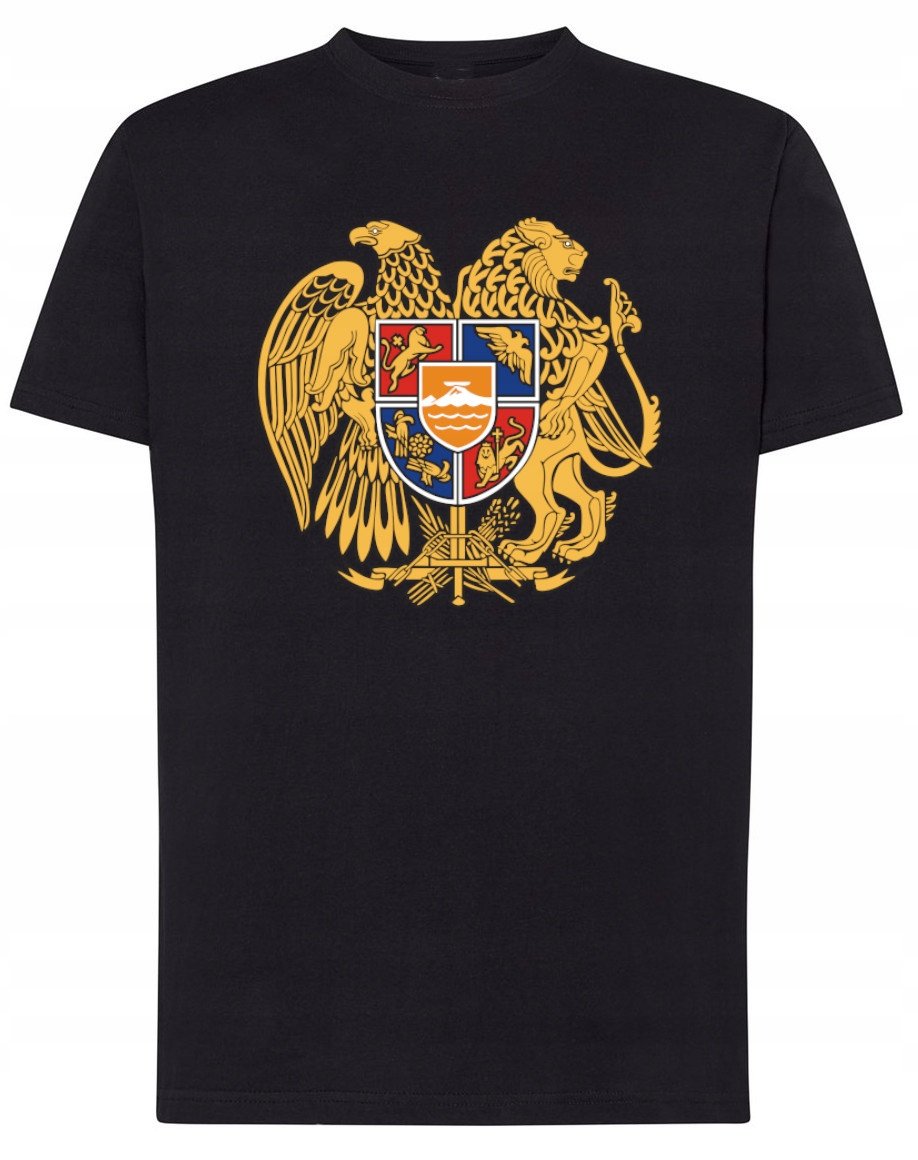 T-Shirt męski nadruk Armenia Herb r.XL