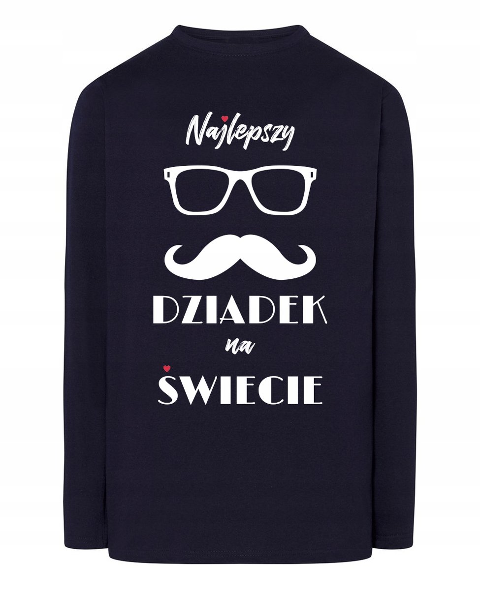 Longsleeve męski Dzień Dziadka Najlepszy Dziadek na Świecie Prezent r.4XL