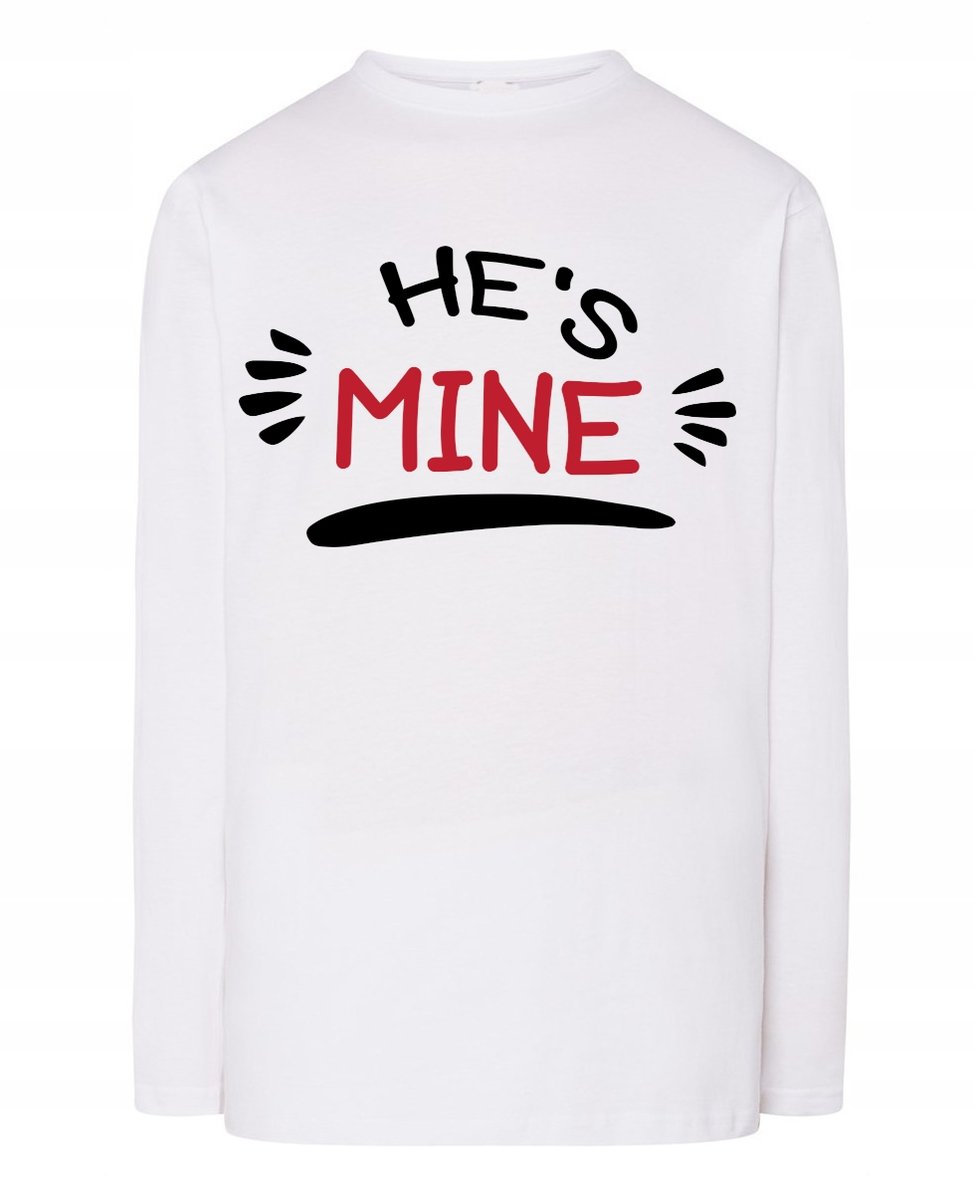 Walentynki Longsleeve męski dla Par Mine Mój XXL