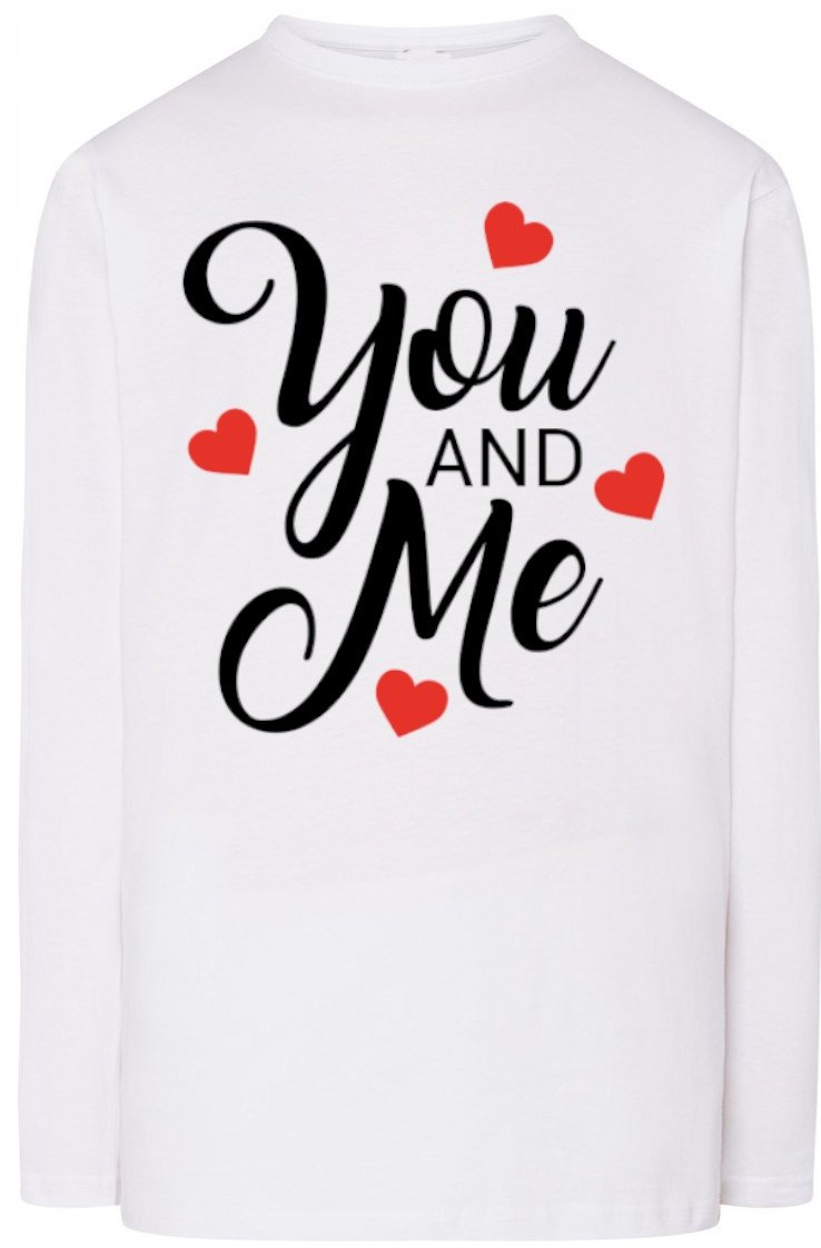 You And Me Longsleeve Walentynki Modny r.4XL