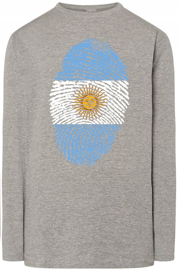 Argentyna Flaga Odcisk Palca Longsleeve Rozm.5XL