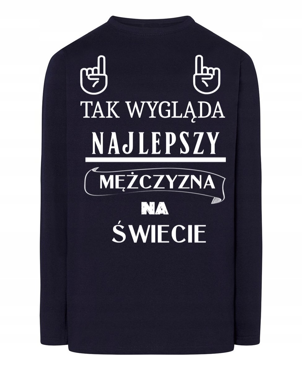 Longsleeve Walentynki Najlepszy Mężczyzna r.M