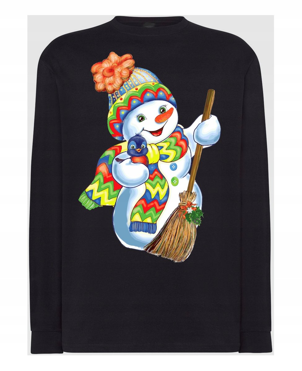 Longsleeve męski nadruk Bałwan Święta Rozm.XXL