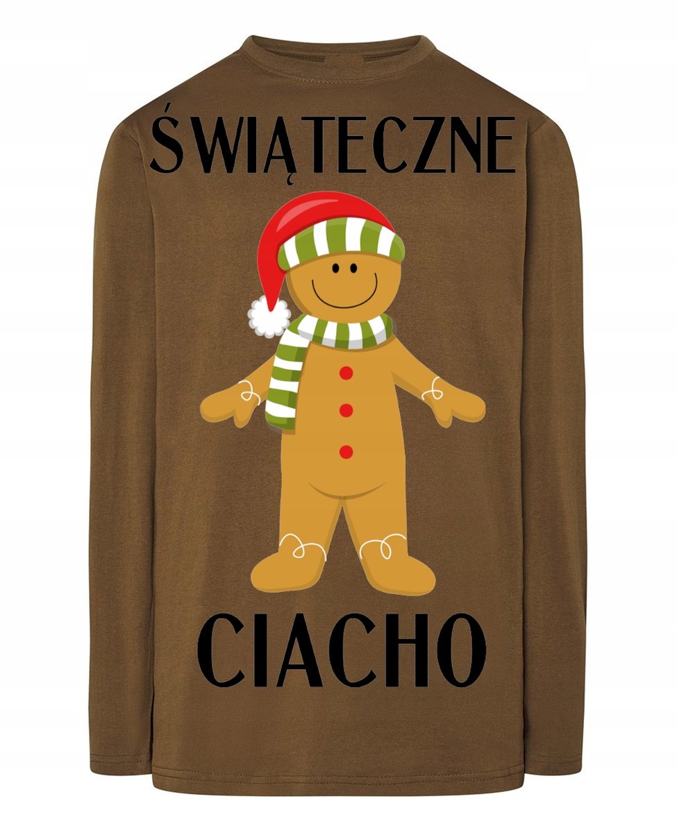Longsleeve nadruk Świąteczne ciacho Rozm.M