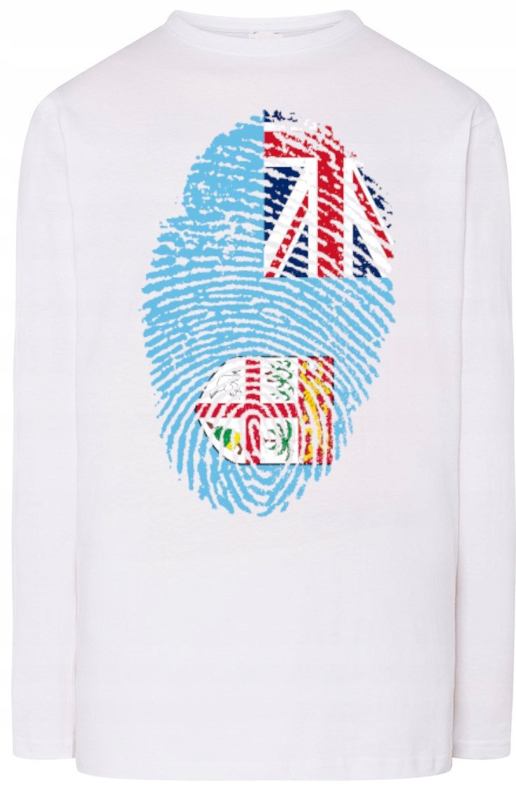 Fiji Flaga Odcisk Bluza Longsleeve Rozm.XXL