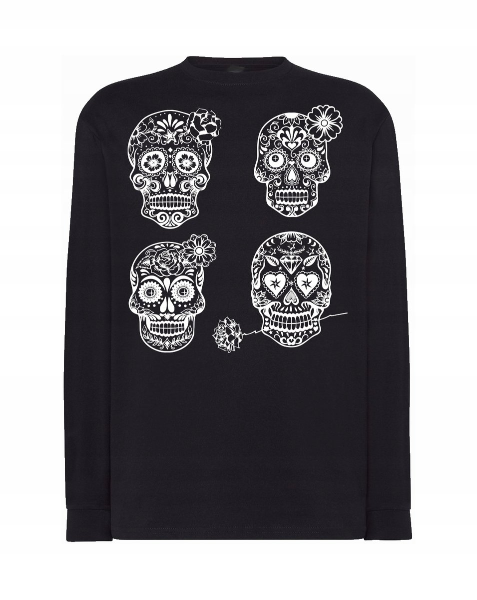 Longsleeve fajny nadruk Czaszka Czaszki r.5XL