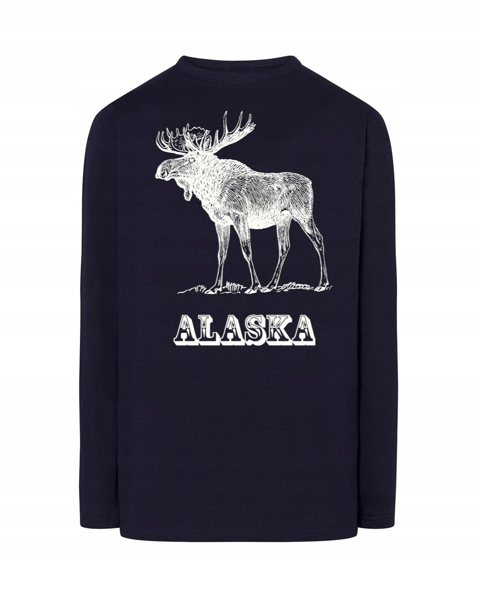 Longsleeve męski nadruk ŁOŚ ALASKA r.XS