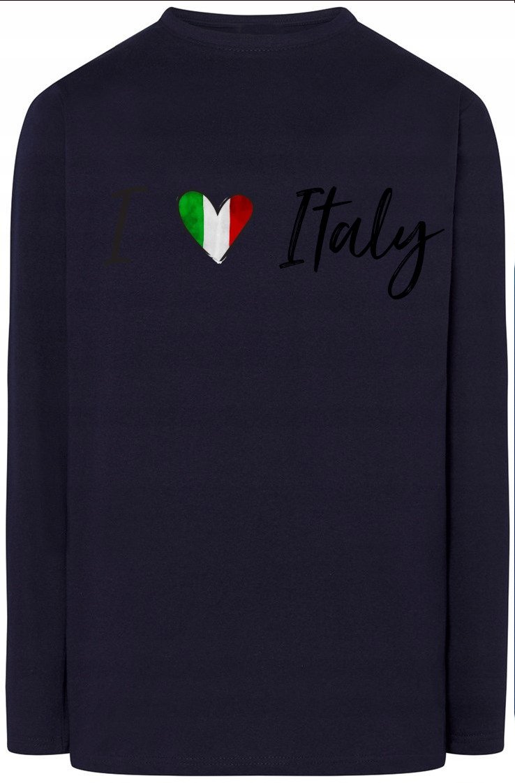 I Love Italy Kocham Włochy Bluza Longsleeve r.S