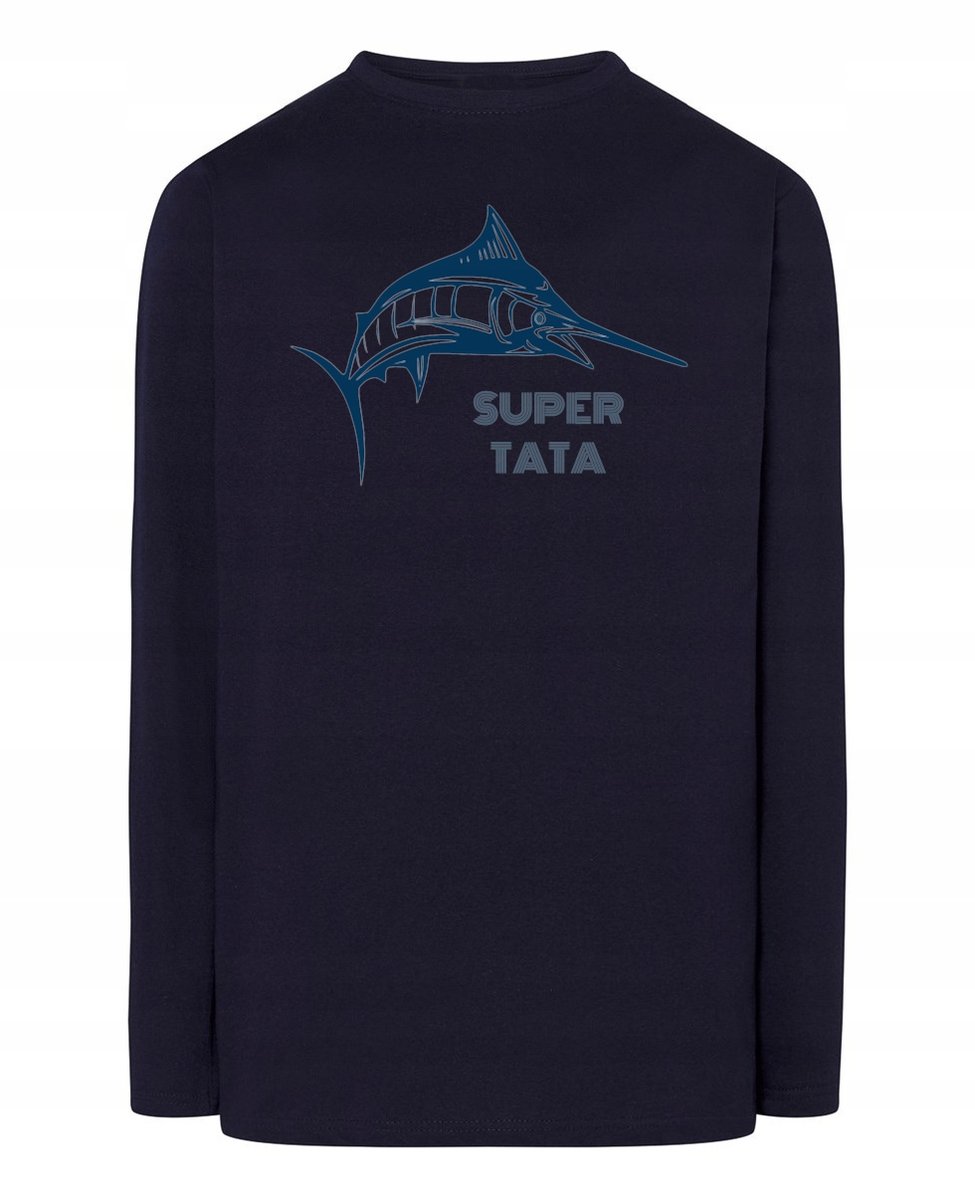 Longsleeve na Dzień Taty Prezent Super TATA r.XS