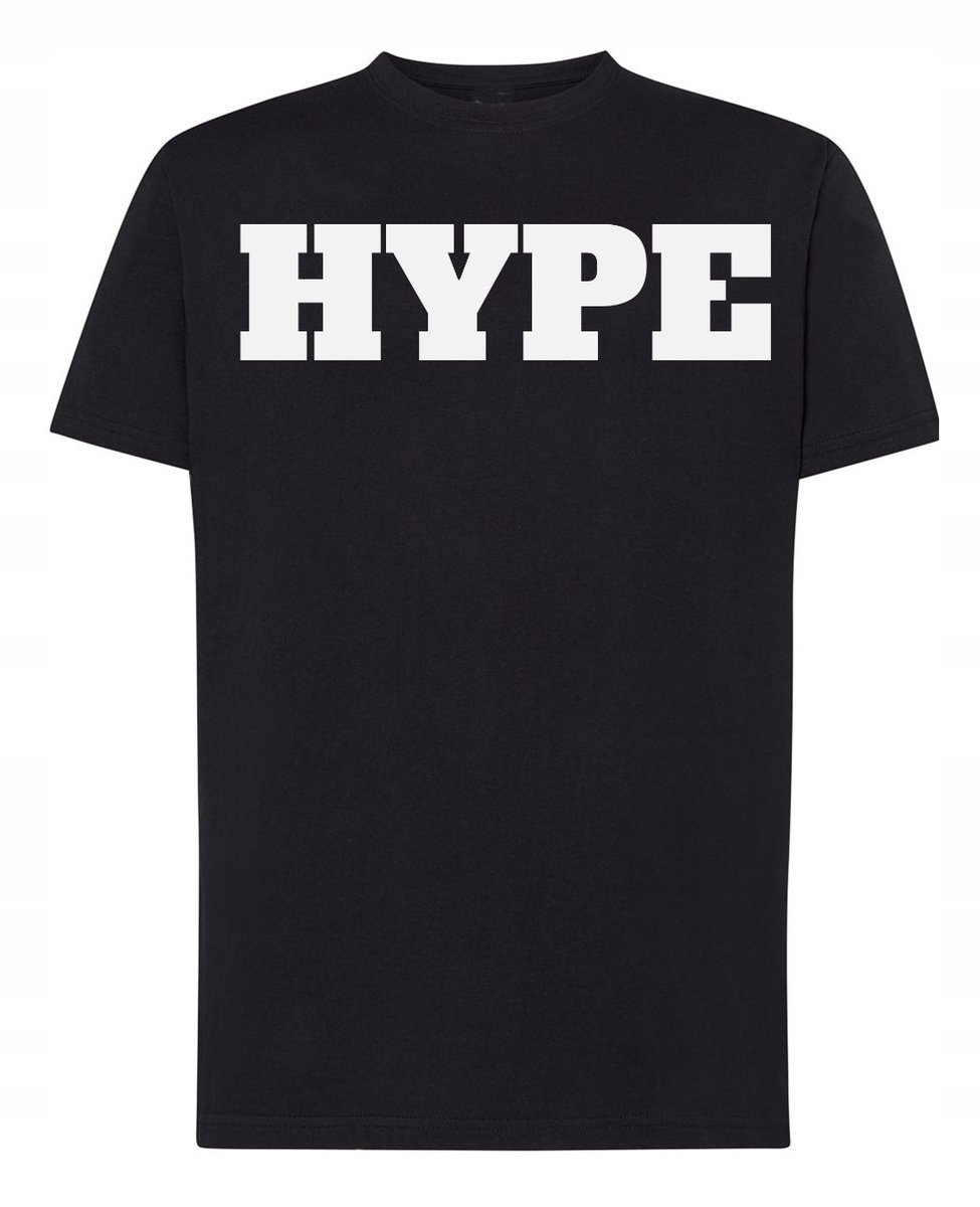 T-Shirt męski Młodzieżowy Napis HYPE r.S