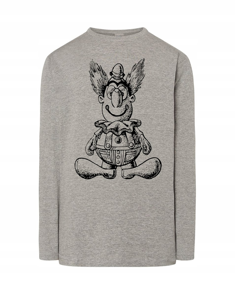 Longsleeve fajny nadruk KLAUN CYRK r.4XL