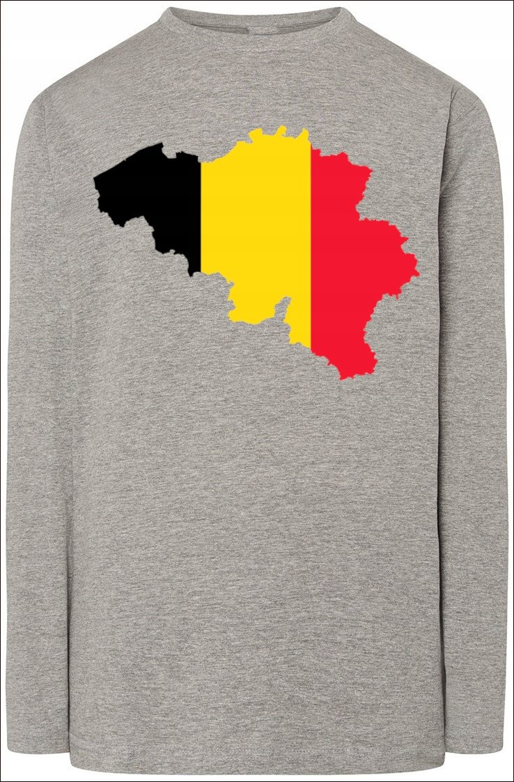 Belgia Męska Bluza Longsleeve Nadruk Rozm.M