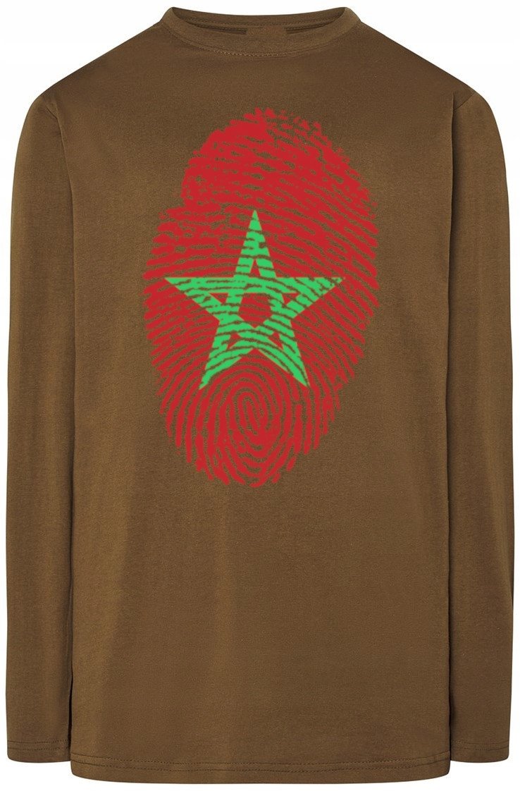 Maroko Męska Bluza Longsleeve Flaga Rozm.M