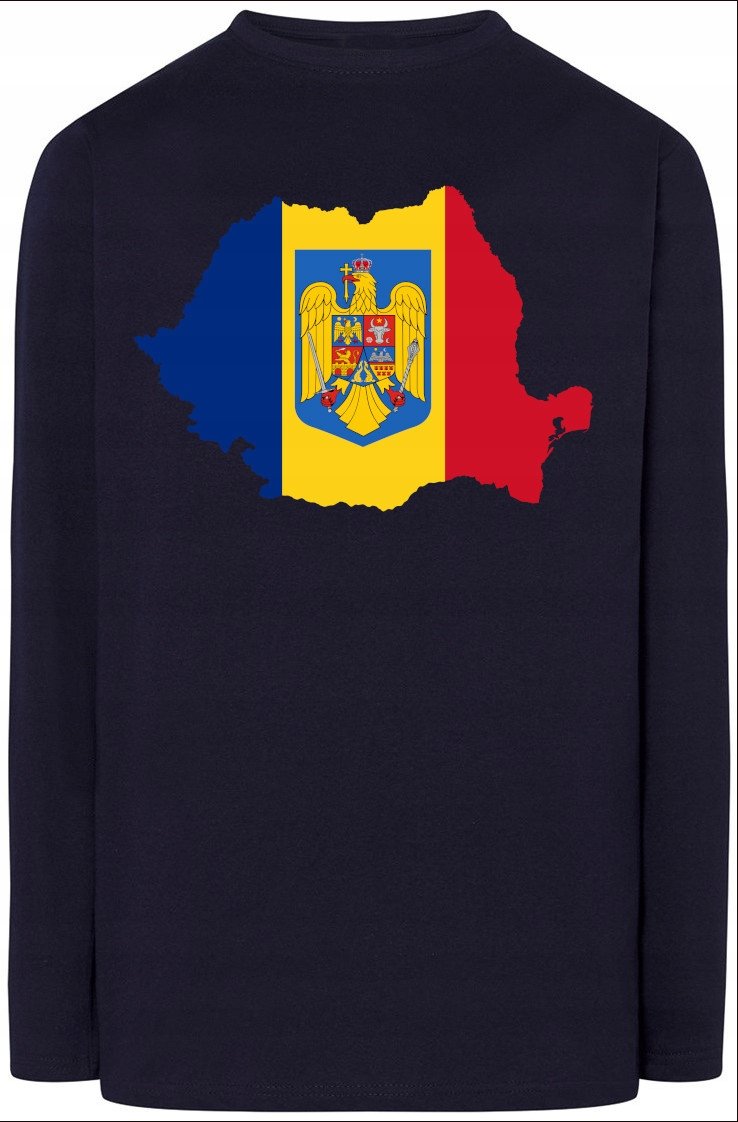 Rumunia Męska Bluza Longsleeve Modna Rozm.S