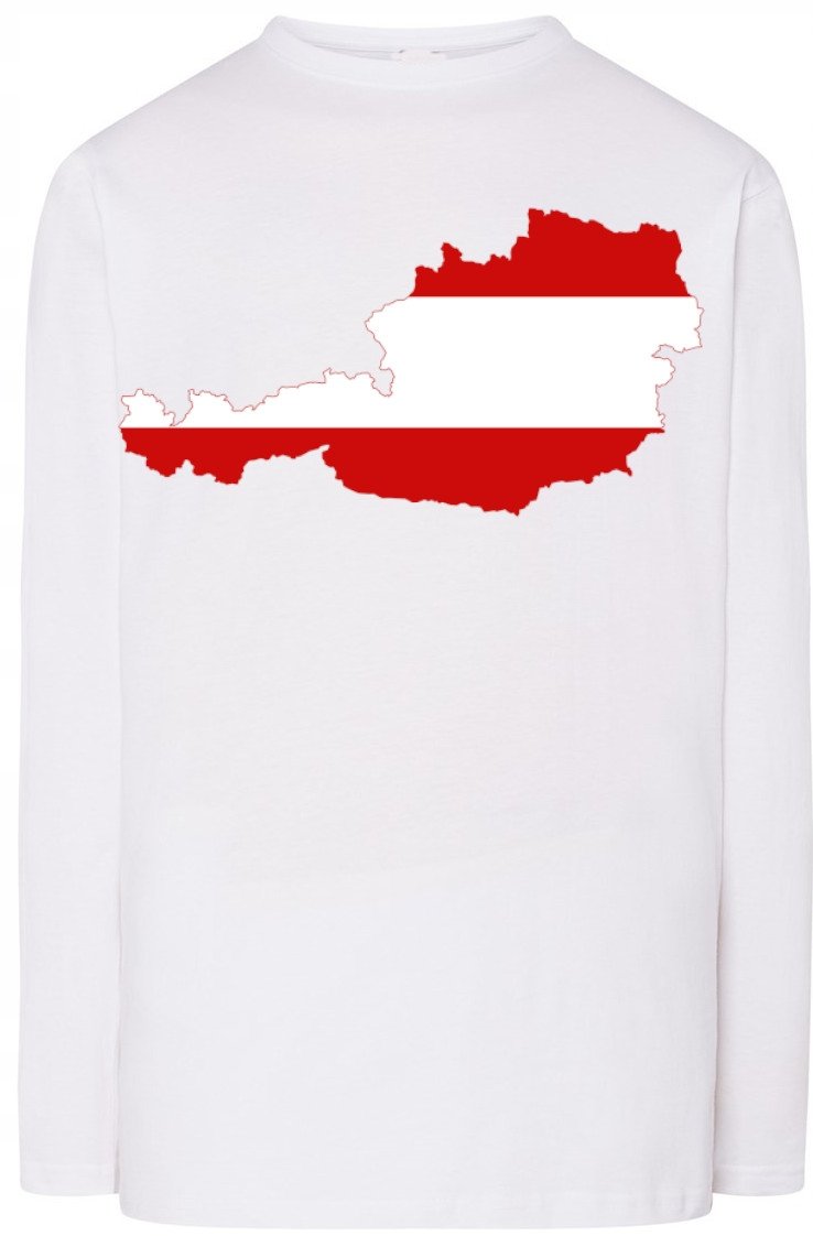 Austria Męska Modna Bluza Longsleeve Nadruk R.M