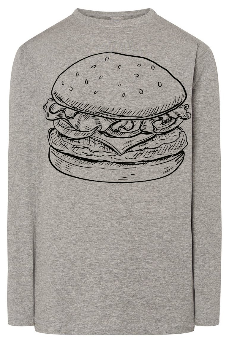 Longsleeve męski fajny nadruk BURGER r.L