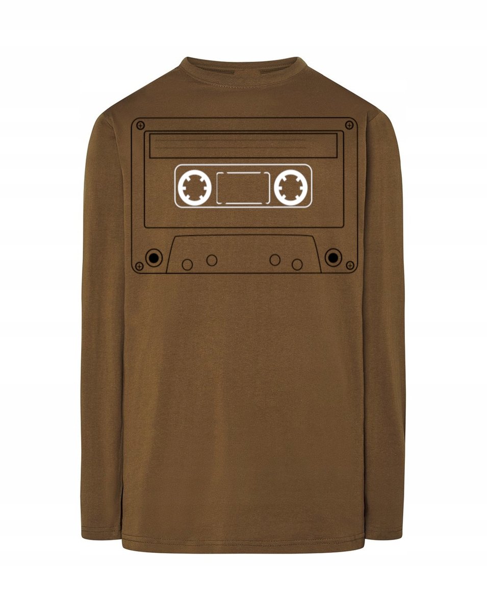 Longsleeve męski RETRO nadruk KASETA r.S