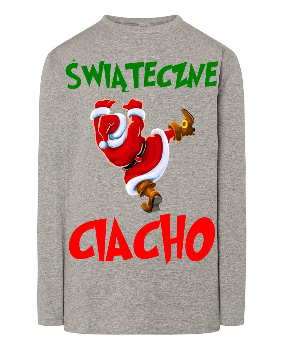 Longsleeve męski Świąteczne Ciacho Idealny Prezent ŚWIĘTA r.S