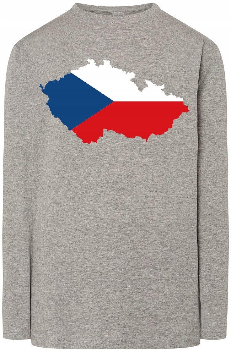Czechy Męska Bluza Longsleeve Flaga Rozm.S
