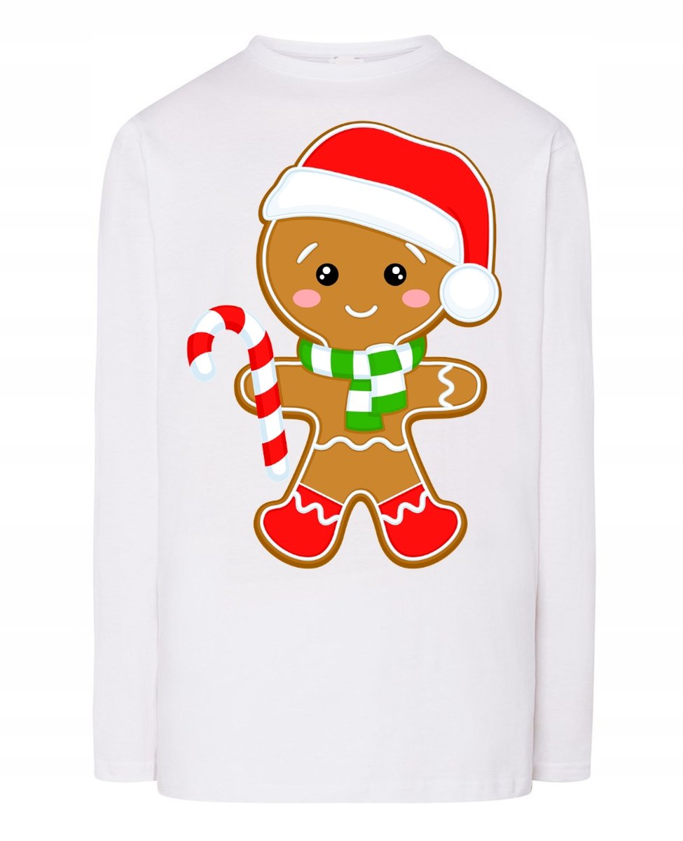 Longsleeve nadruk Świąteczne Ciastko Rozm.XXL