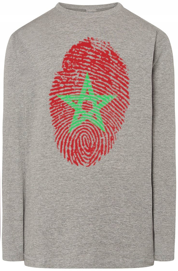 Maroko Męska Bluza Longsleeve Flaga Rozm.L