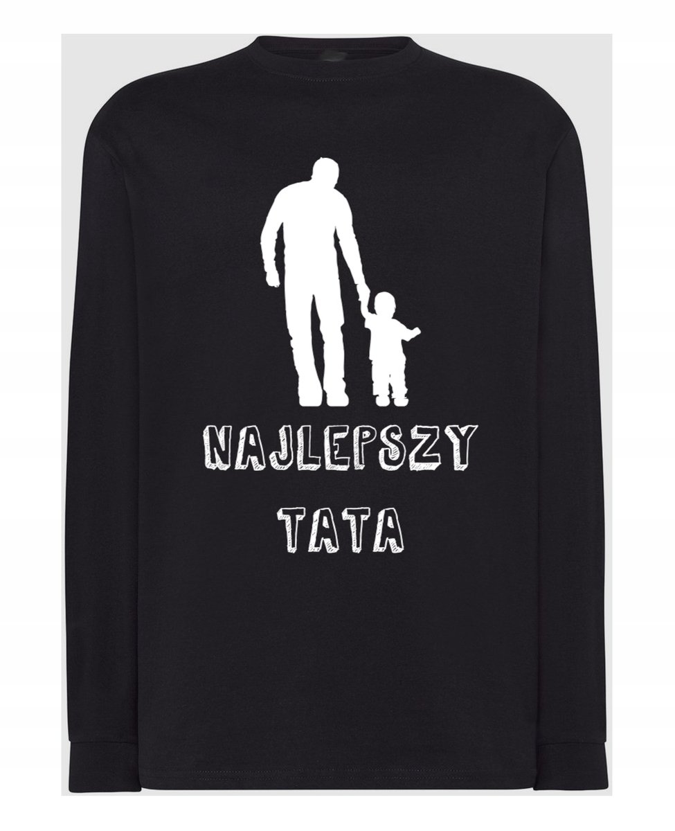 Longsleeve na Dzień Taty Prezent Najlepszy TATA dla Taty r.4XL