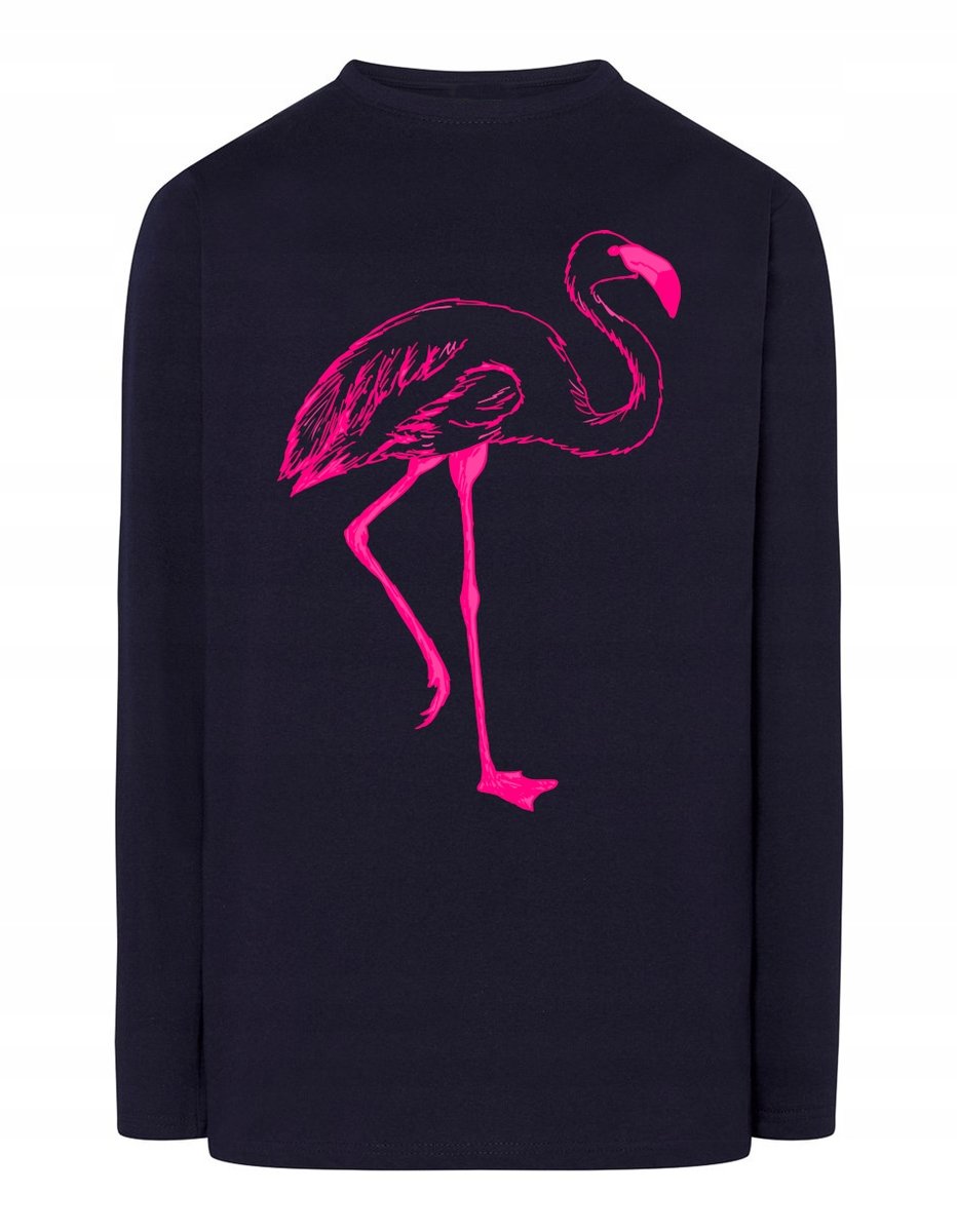 Longsleeve męski nadruk Różowy FLAMING r.L