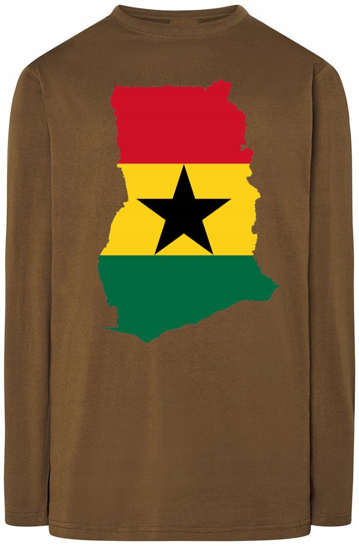 Ghana Flaga Męska Bluza Longsleeve Rozm.3XL