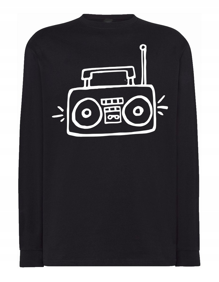 Longsleeve fajny nadruk Radio Muzyka r.4XL