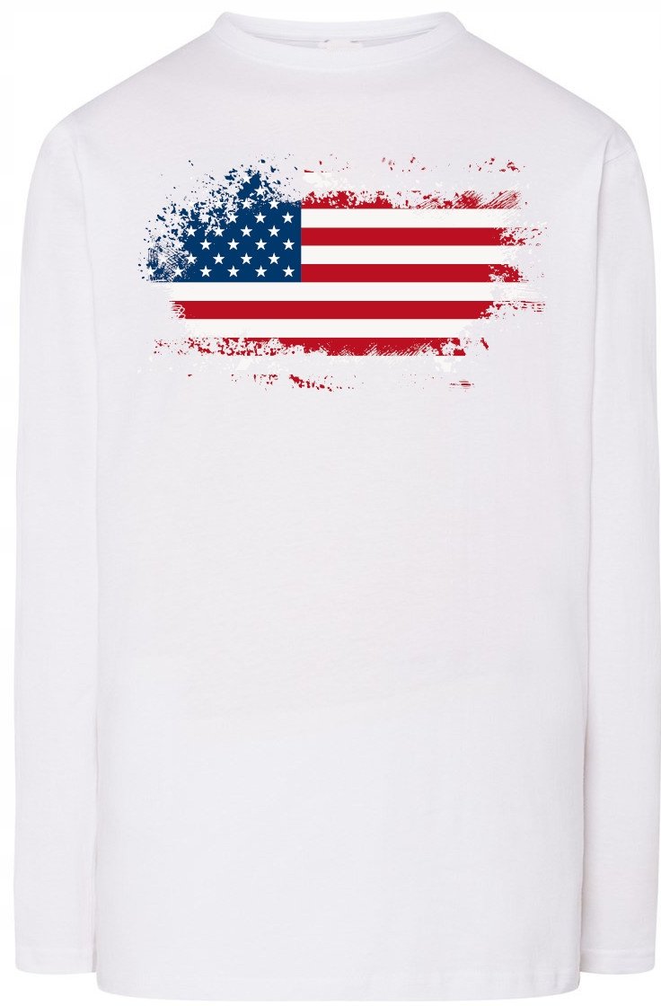 USA Flaga Męska Bluza Longsleeve Rozm.L