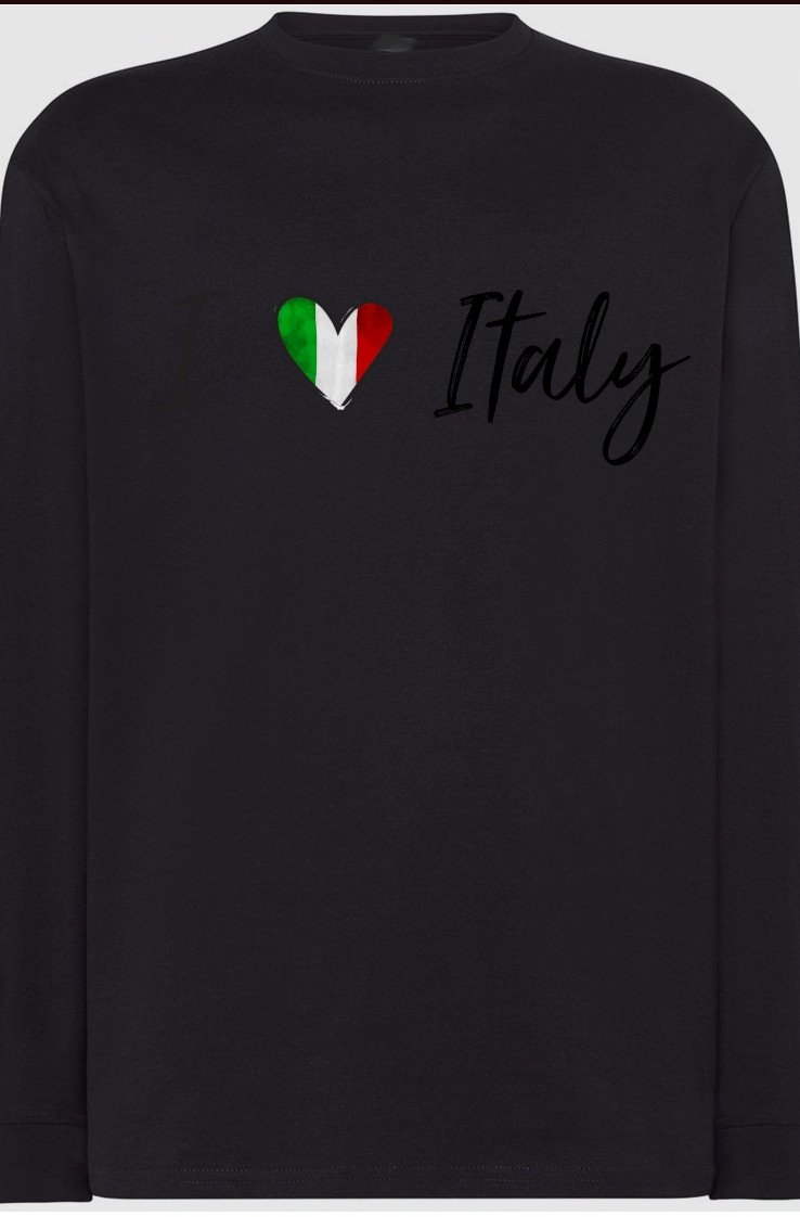 I Love Italy Kocham Włochy Bluza Longsleeve r.XXL