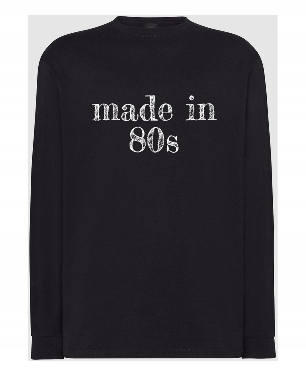 Longsleeve męski Made in 80s Urodzony w latach 80 tych r.S