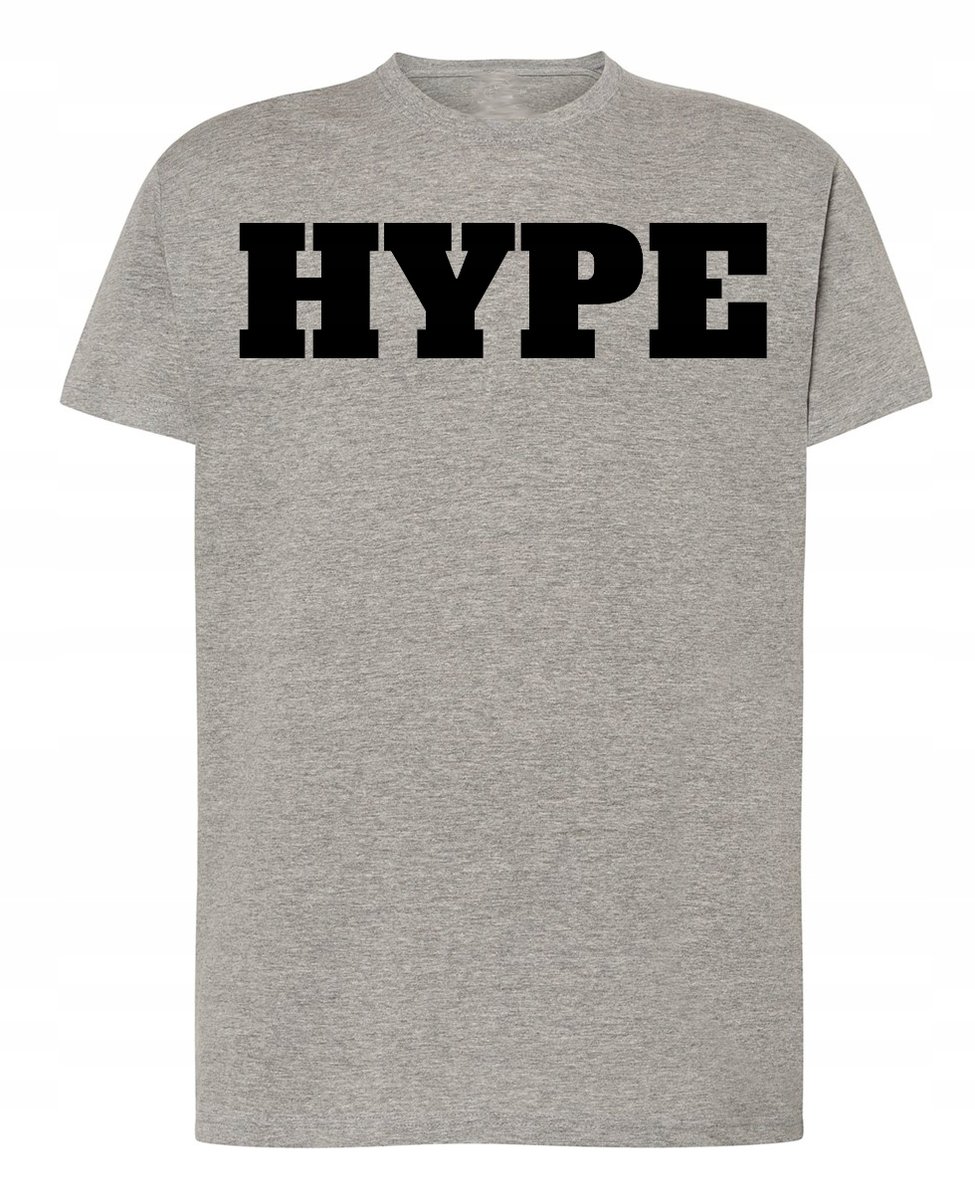 T-Shirt męski Młodzieżowy Napis HYPE r.XL