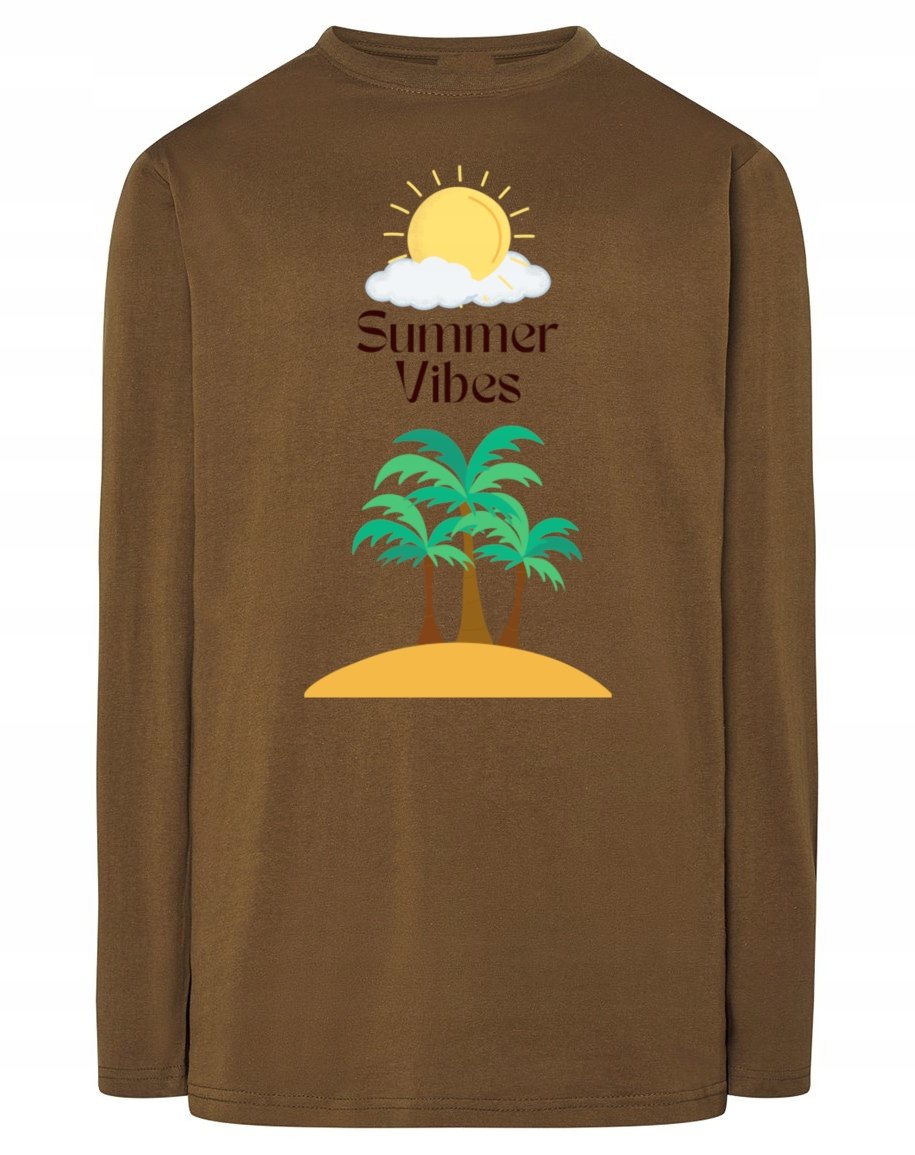 Longsleeve nadruk wakacyjny Summer Vibes r.S