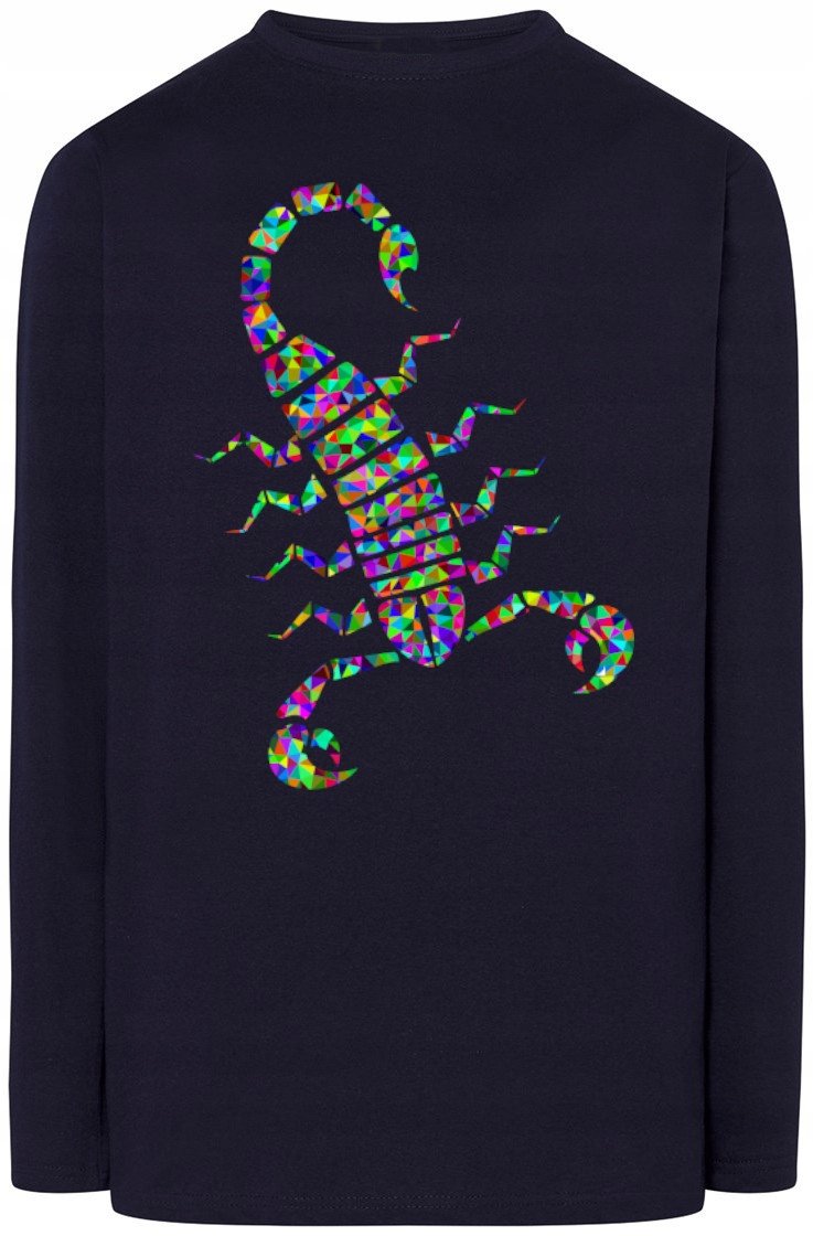Longsleeve męski nadruk Skropion Modny Rozm.3XL